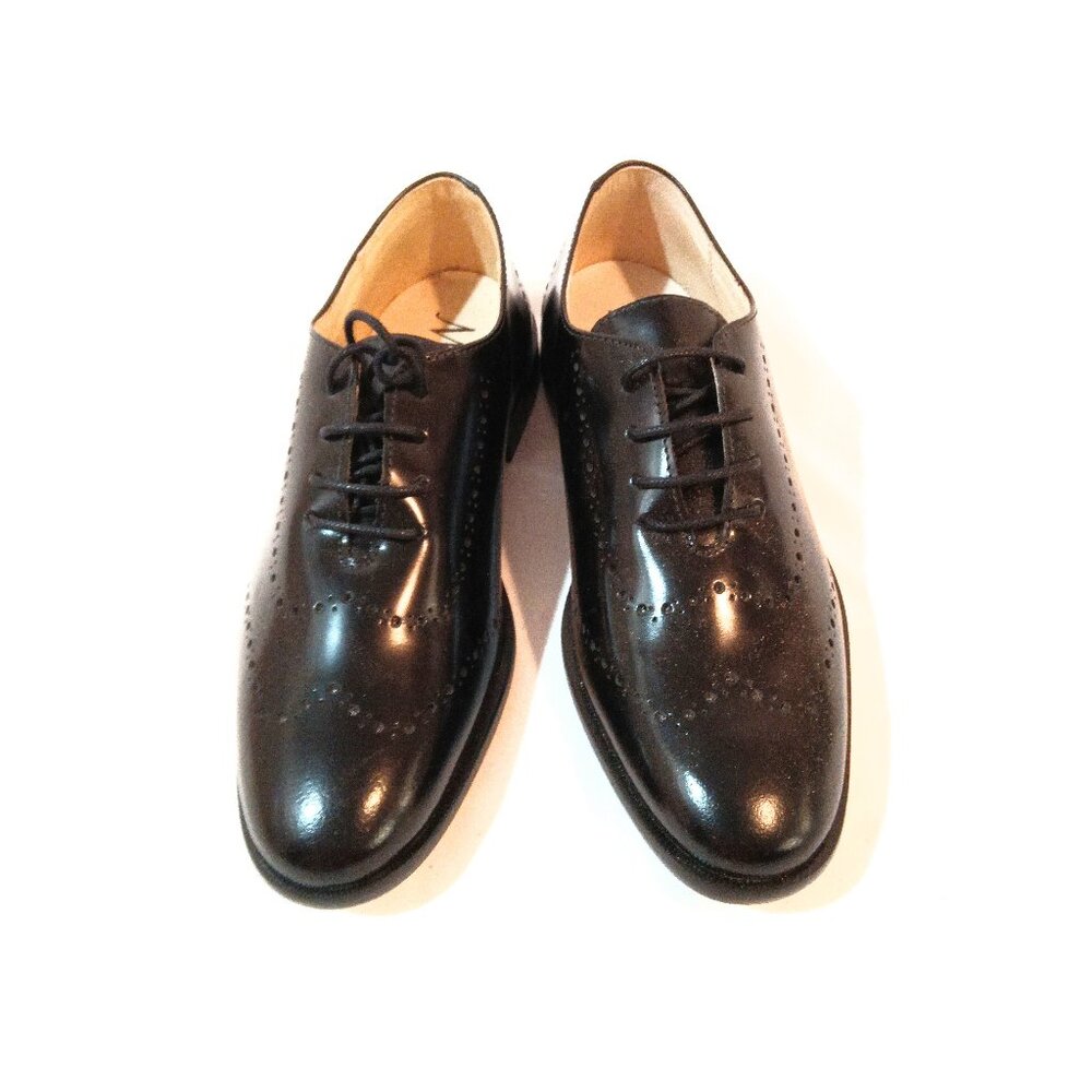 Classic Black Kids Dress Shoes
